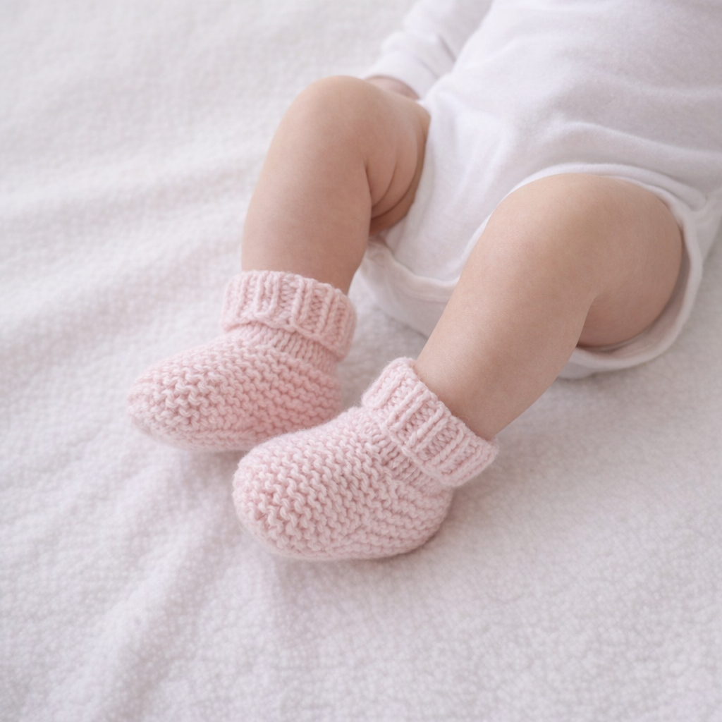 AI image for Pale Pink Booties