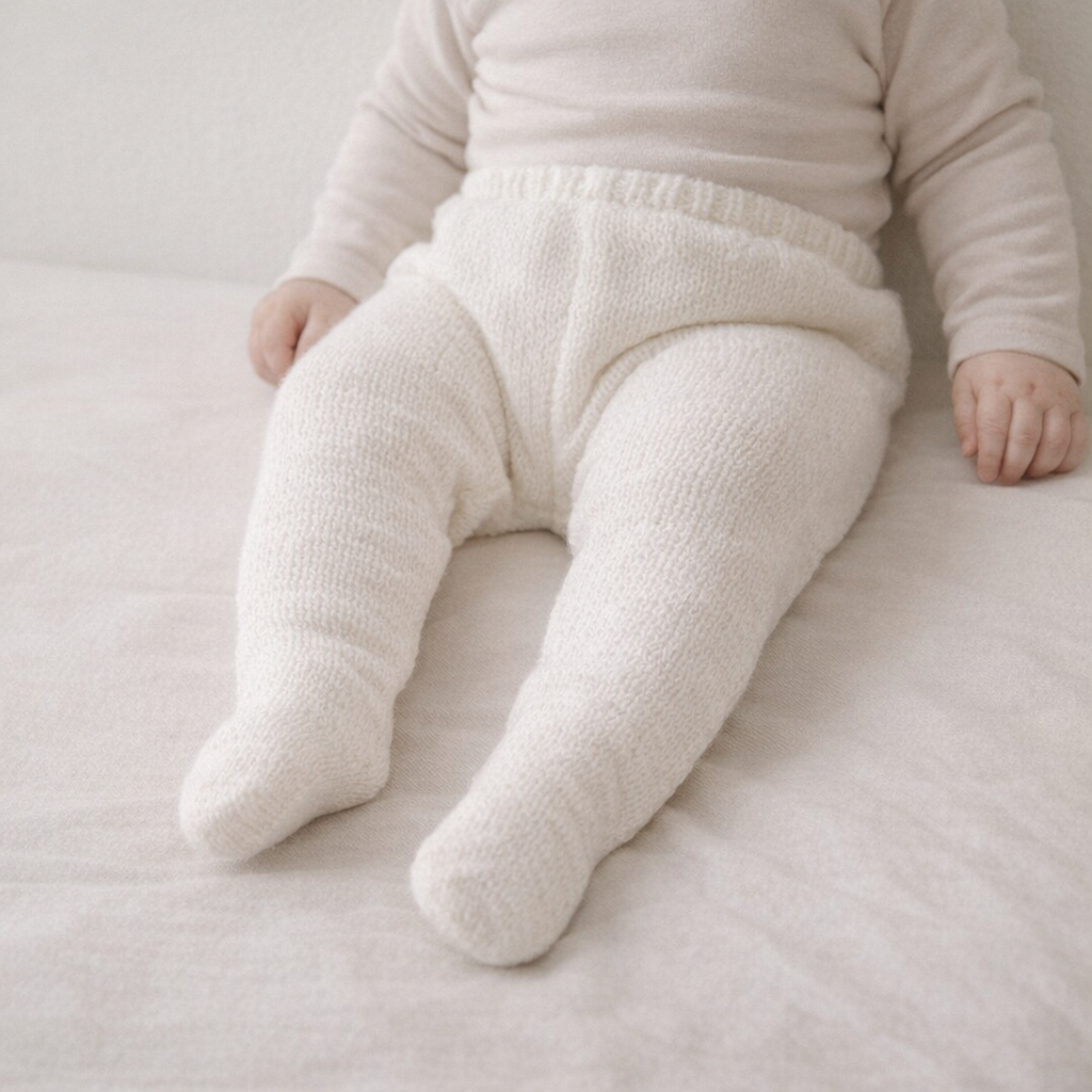 AI image for Footed White Trousers