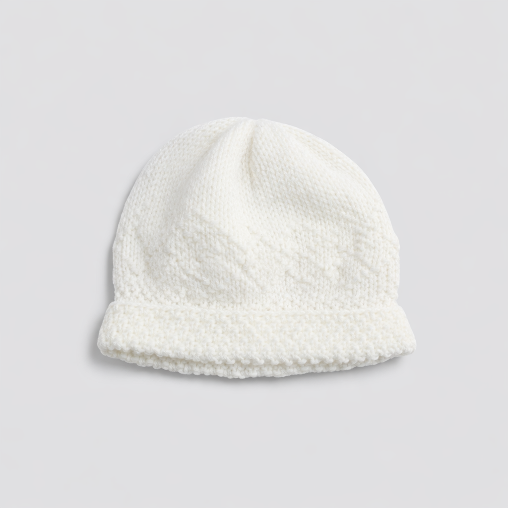 AI image for White Knitted Hat