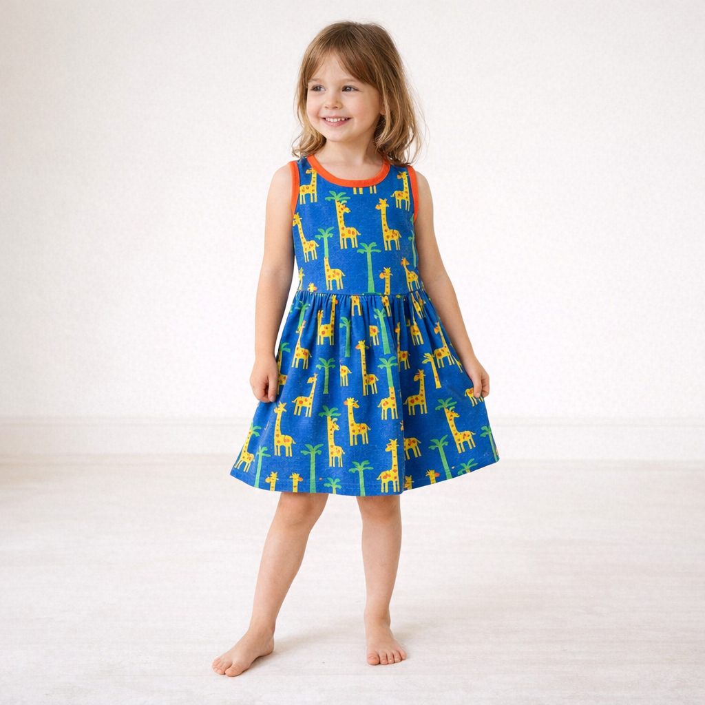 AI image for Organic Giraffe Print Summer Dress