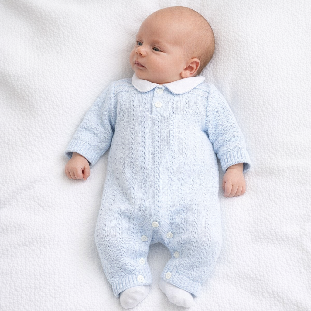 AI image for Collared Knitted Romper