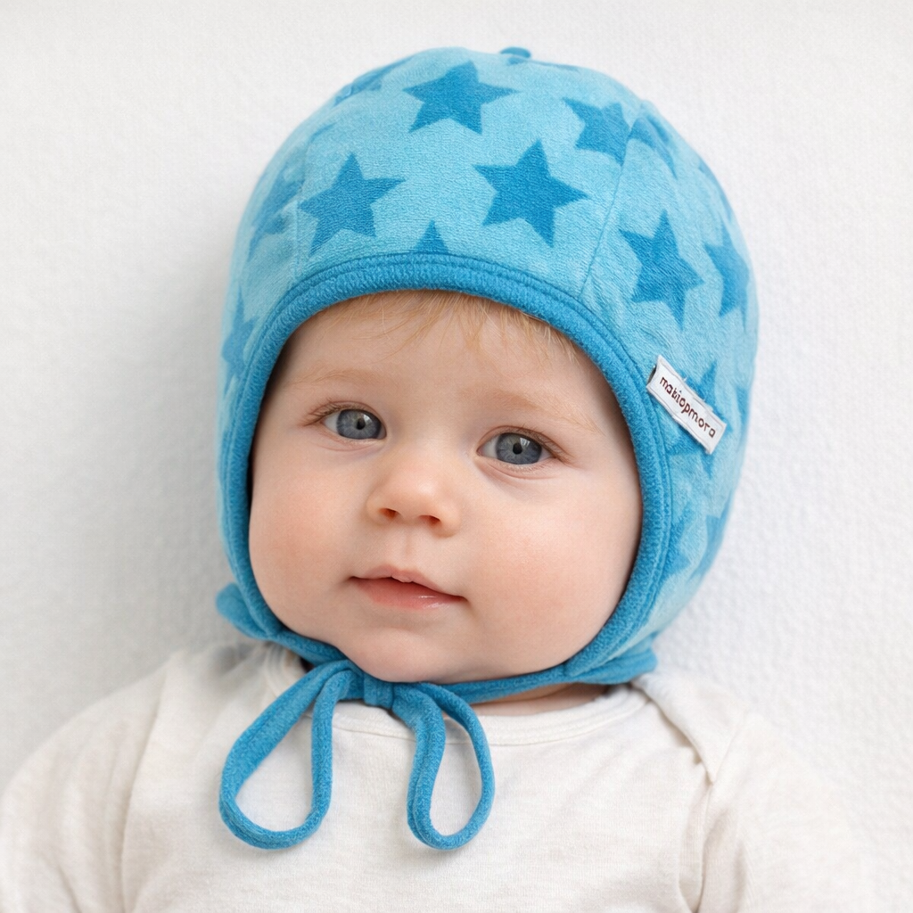 AI image for Blue Star Velour Helmet Hat