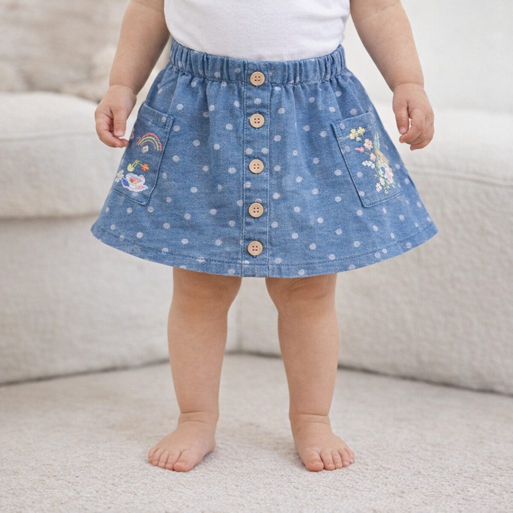 AI image for Spot Embroidered Skirt