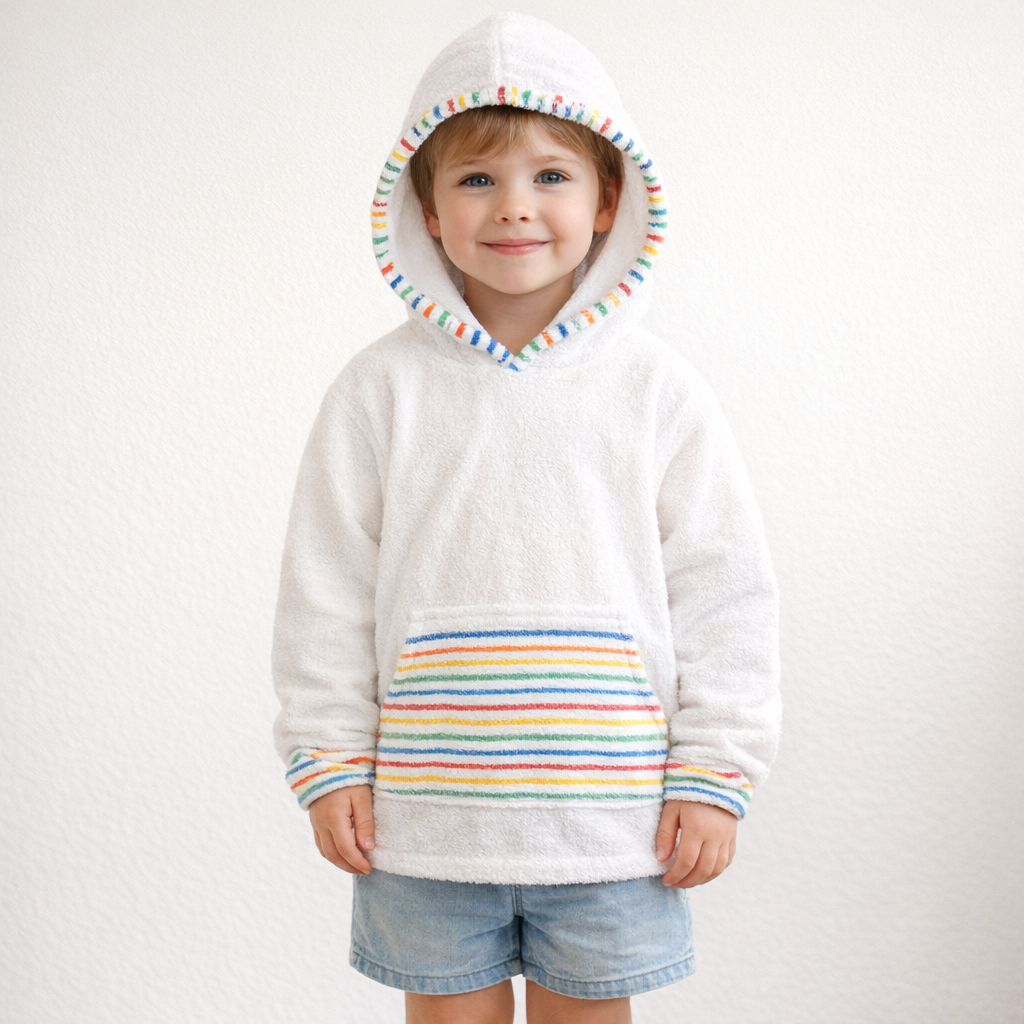 AI image for Vintage Towelling Hooded Jumper