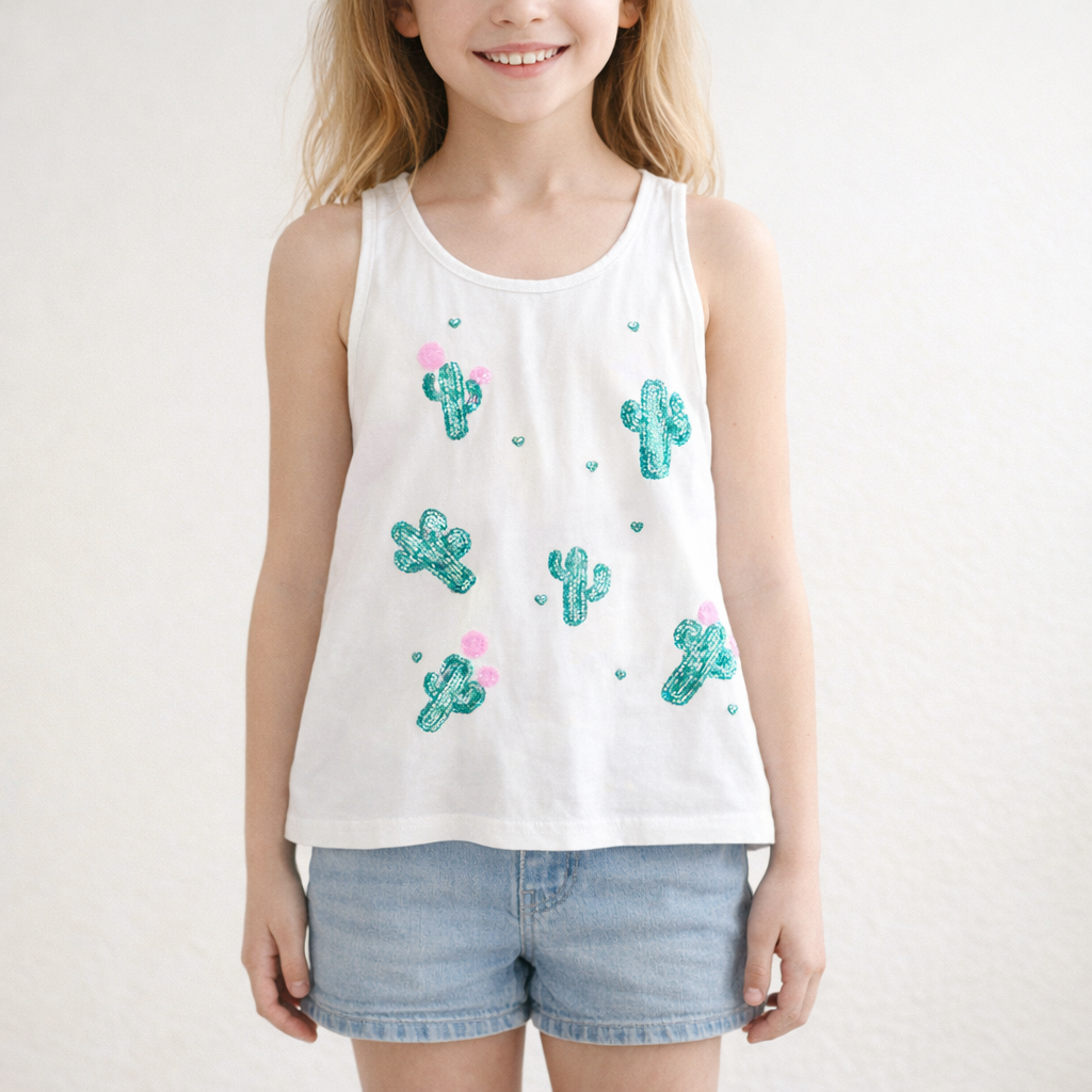 AI image for Sequin Cactus Summer Vest