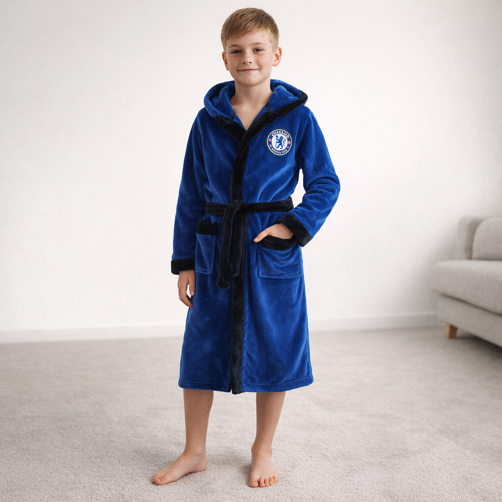 AI image for Chelsea FC Fleece Dressing Gown