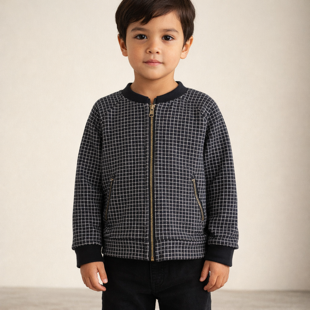 AI image for Organic Cotton Zip Cardi
