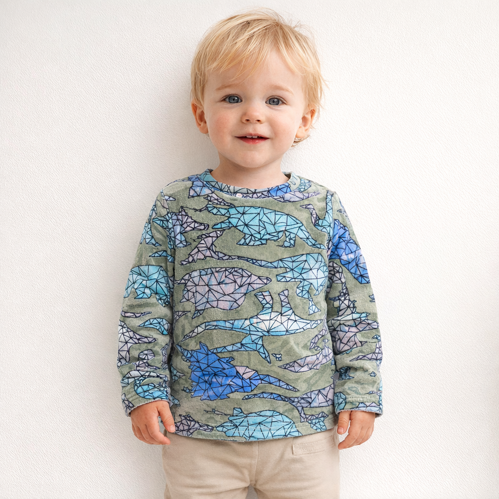AI image for Dino Velour Top