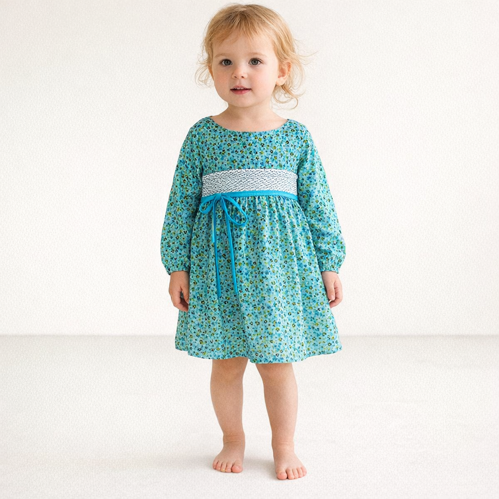 AI image for Blue Floral Dress