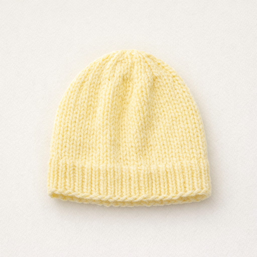AI image for Yellow Knit Hat