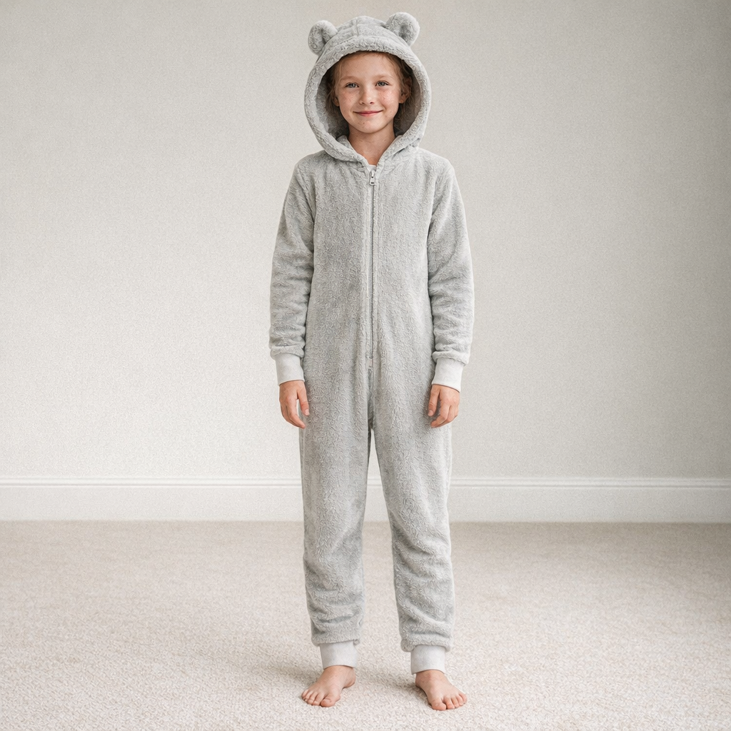 AI image for Fleece Grey Onesie