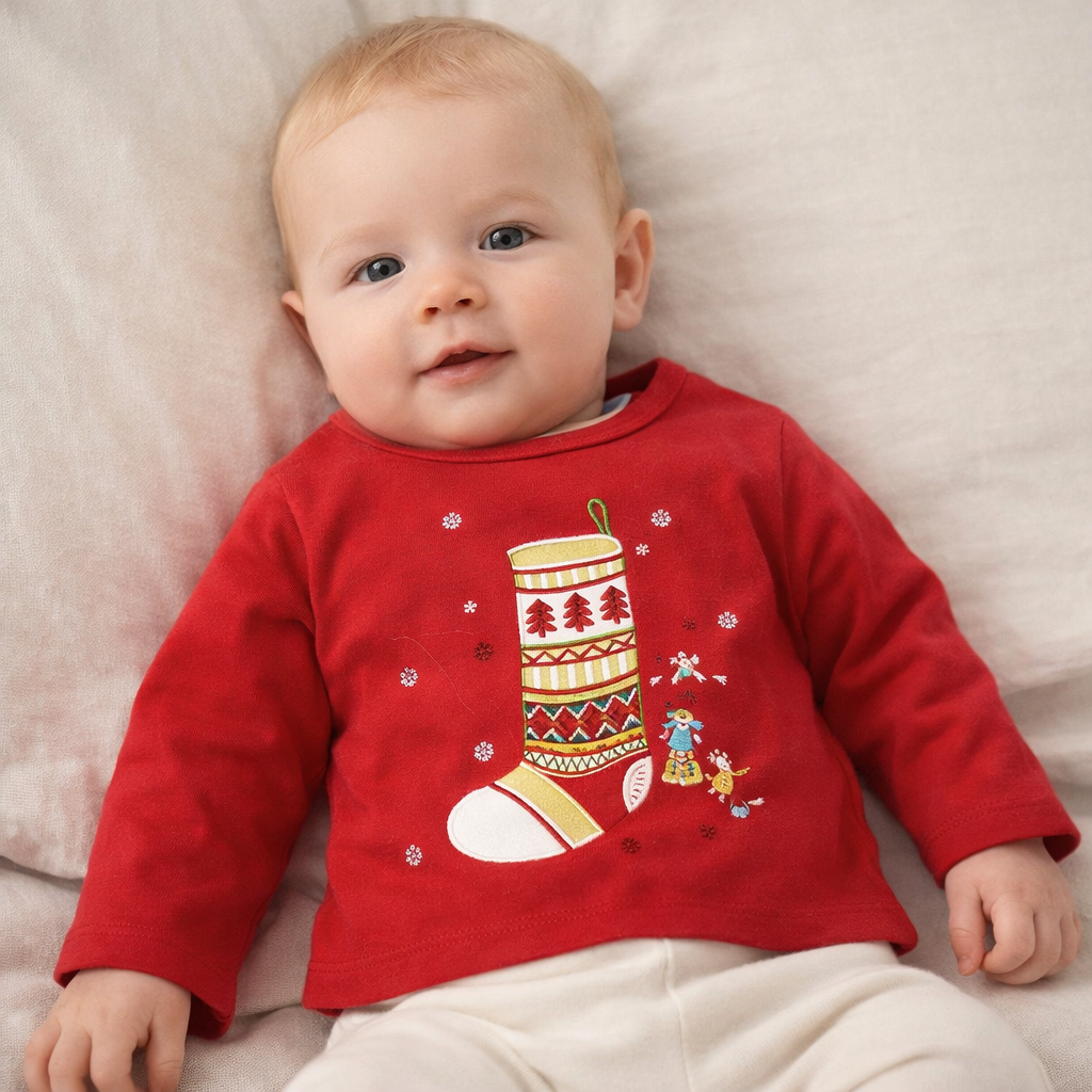AI image for Christmas Stocking Long Sleeved Top