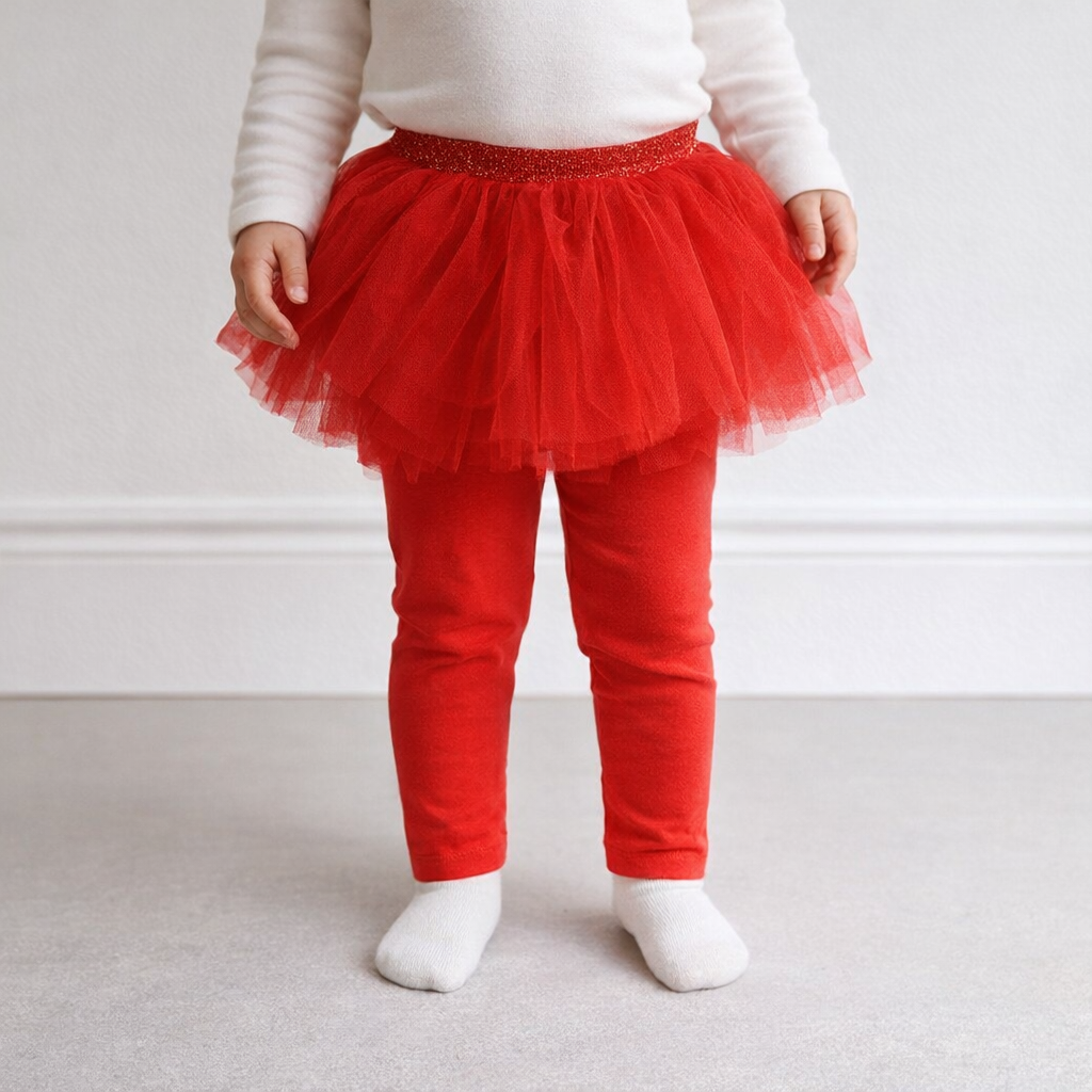 AI image for Red Tutu Leggings