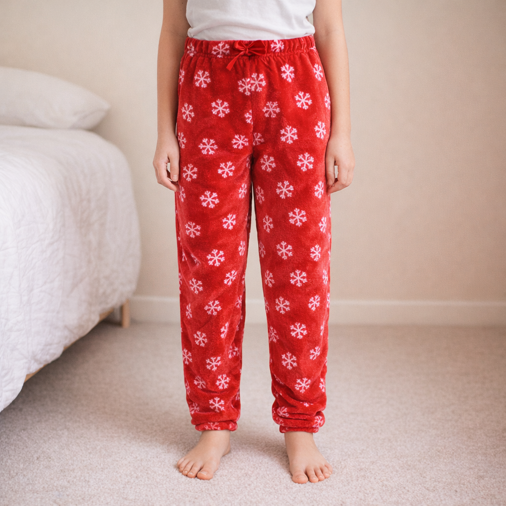 AI image for Fleece Snow Flake Pj Trousers