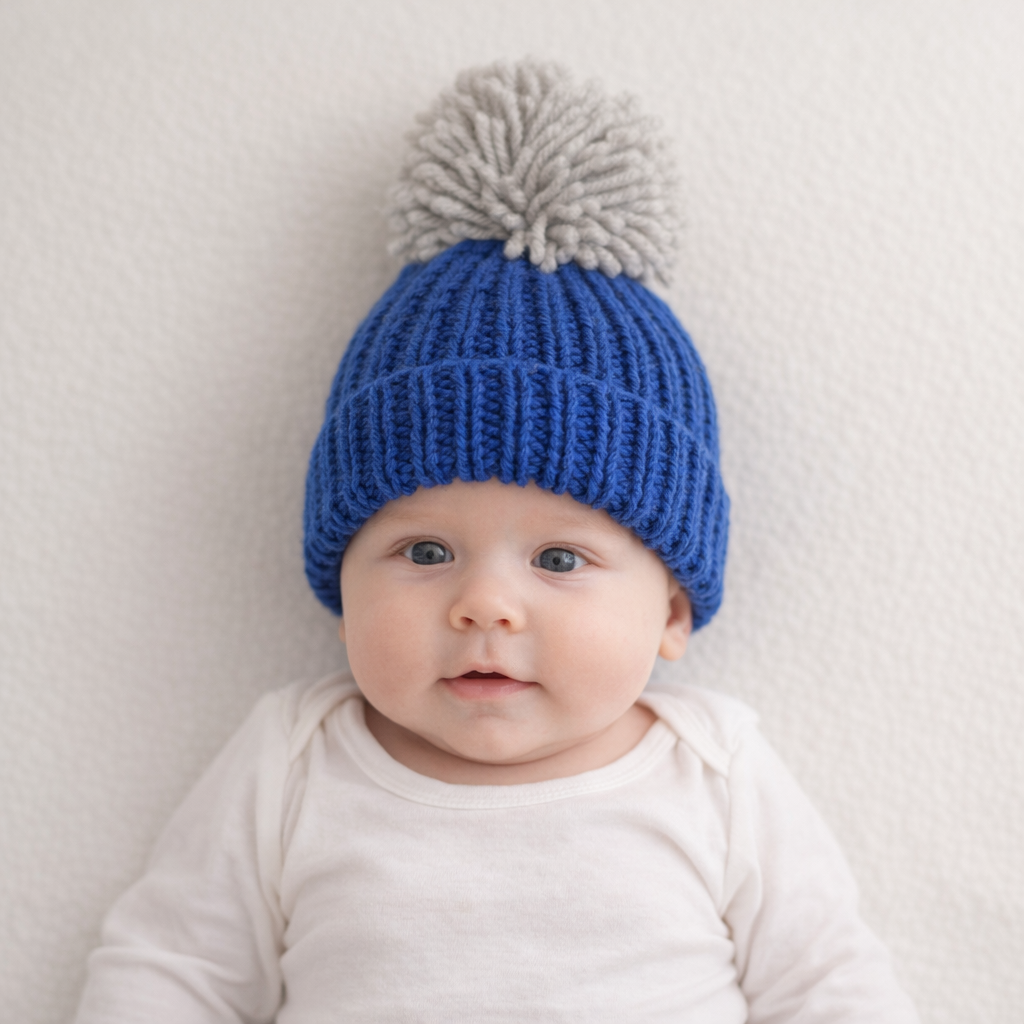 AI image for Knitted Bobble Hat