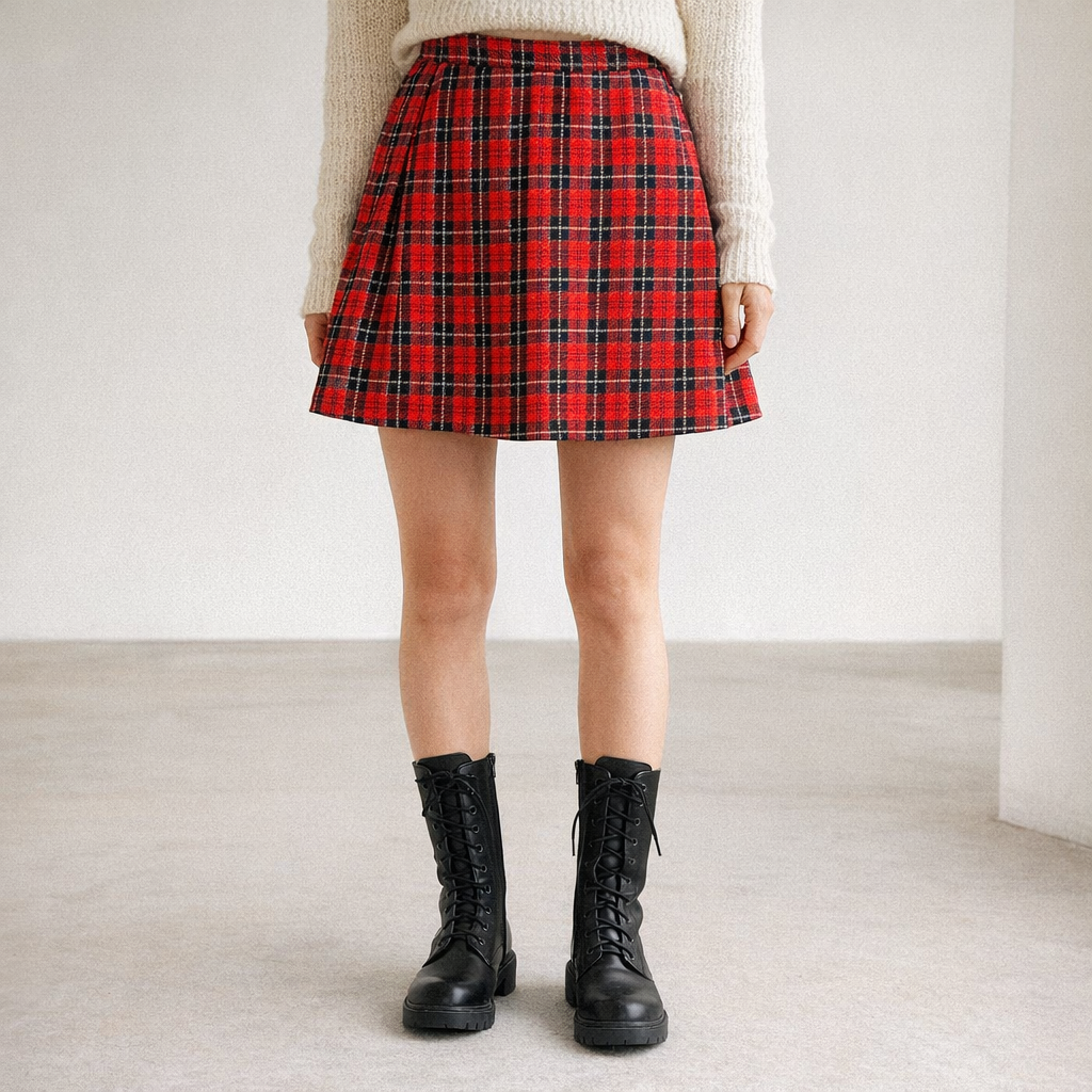 AI image for Handmade Tartan Skirt
