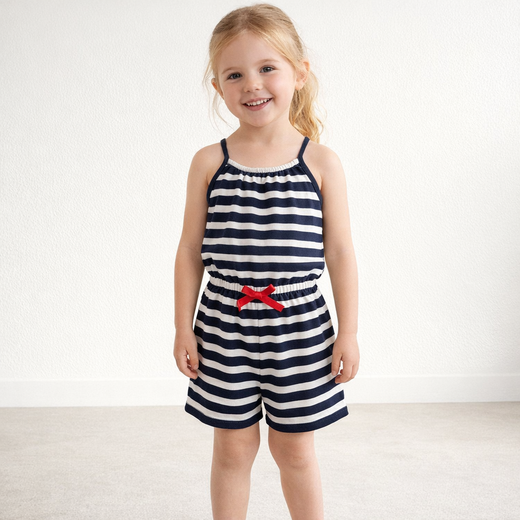 AI image for Stripe Sweatshirt Playsuit