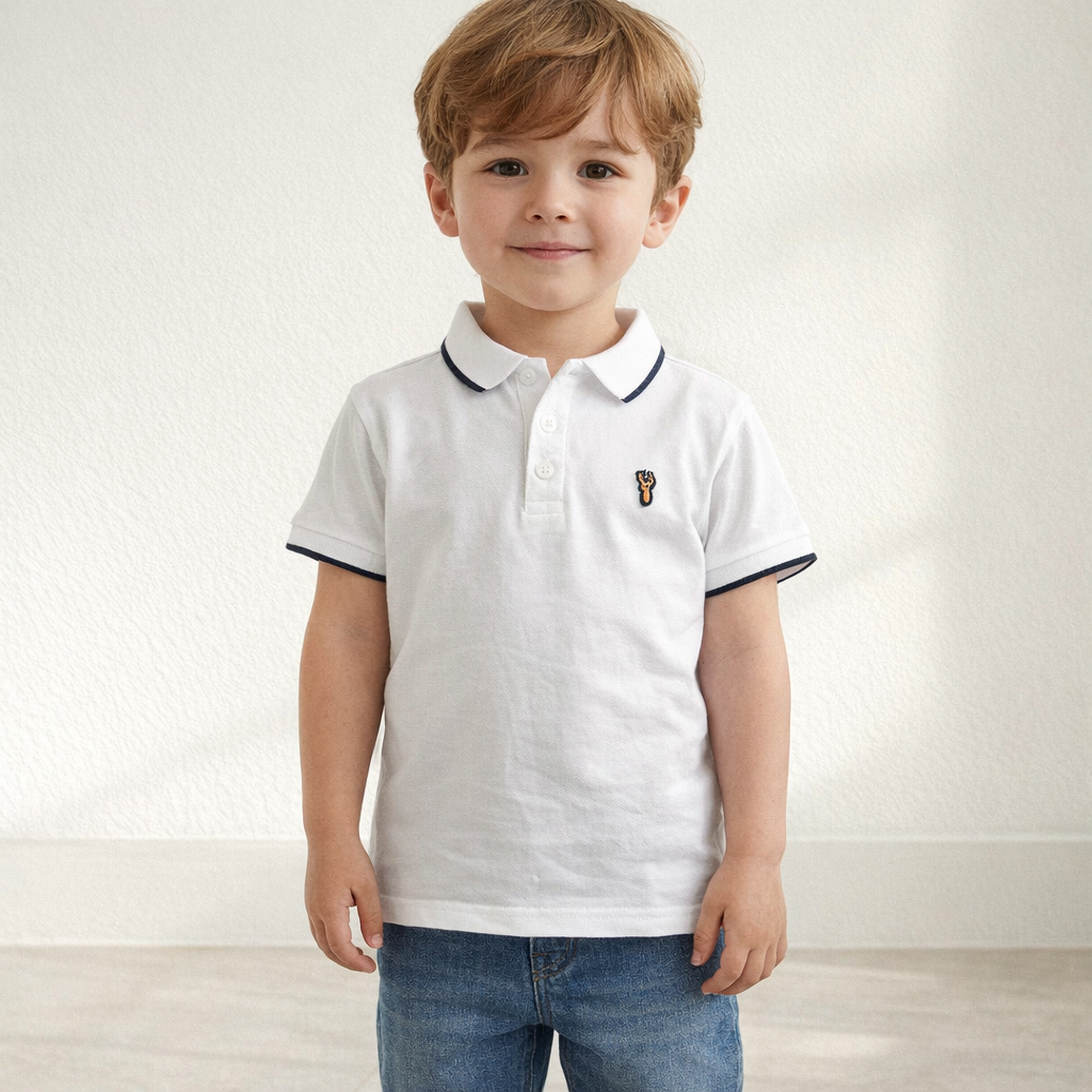 AI image for White Polo Tee