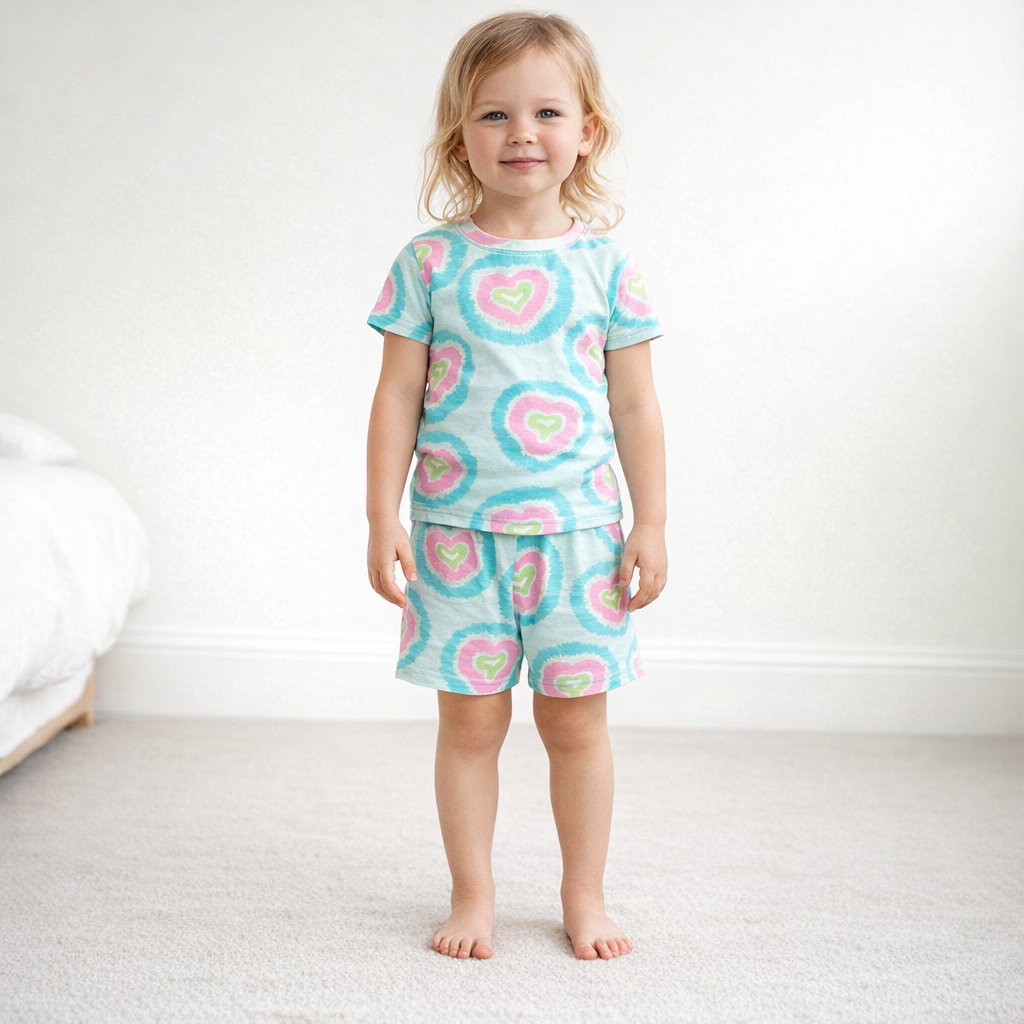 AI image for Heart Shortie Pjs