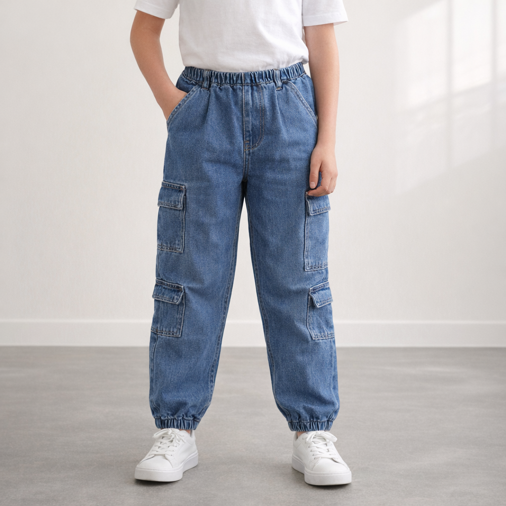 AI image for Pull On Cargo Jeans