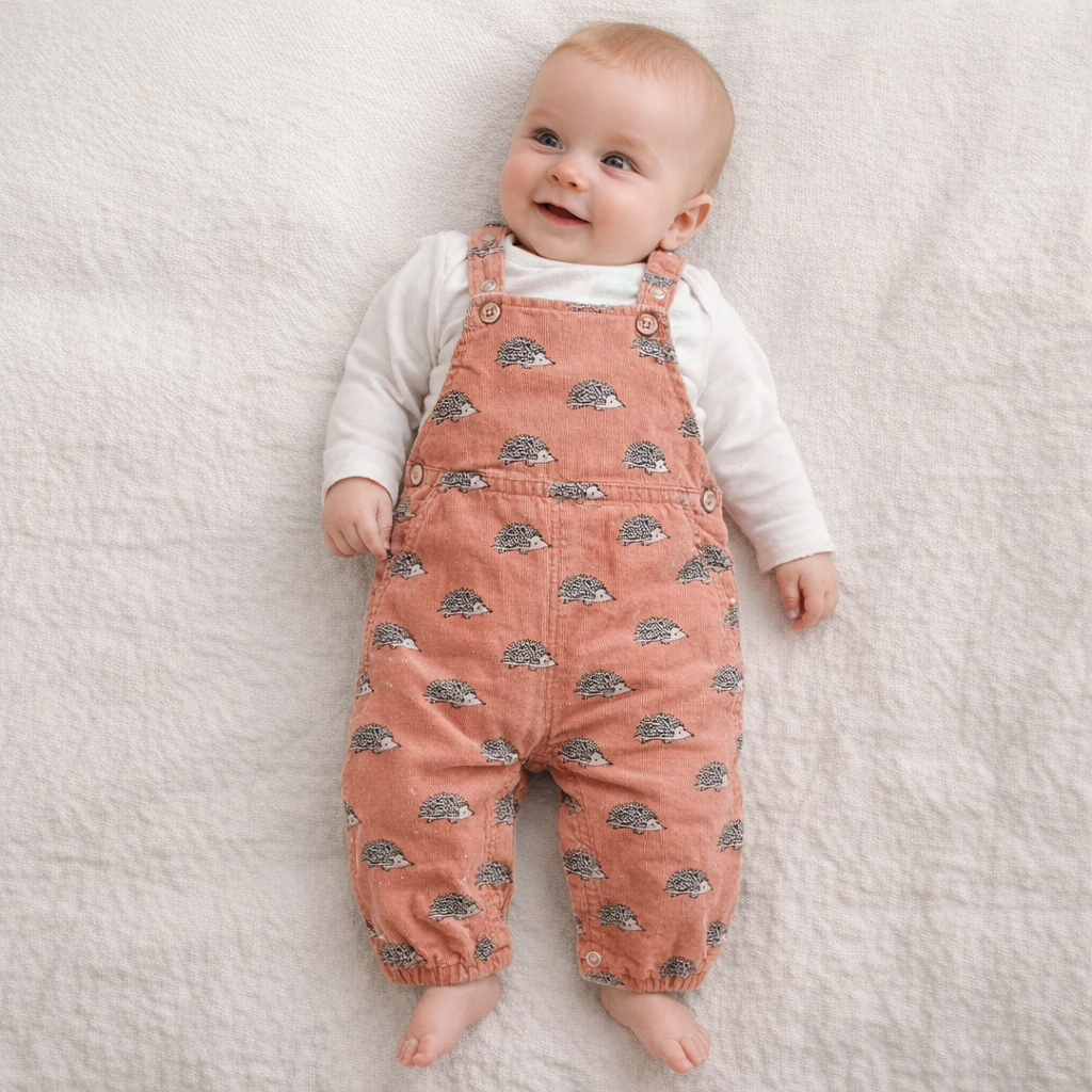 AI image for Hedgehog Cord Dungarees