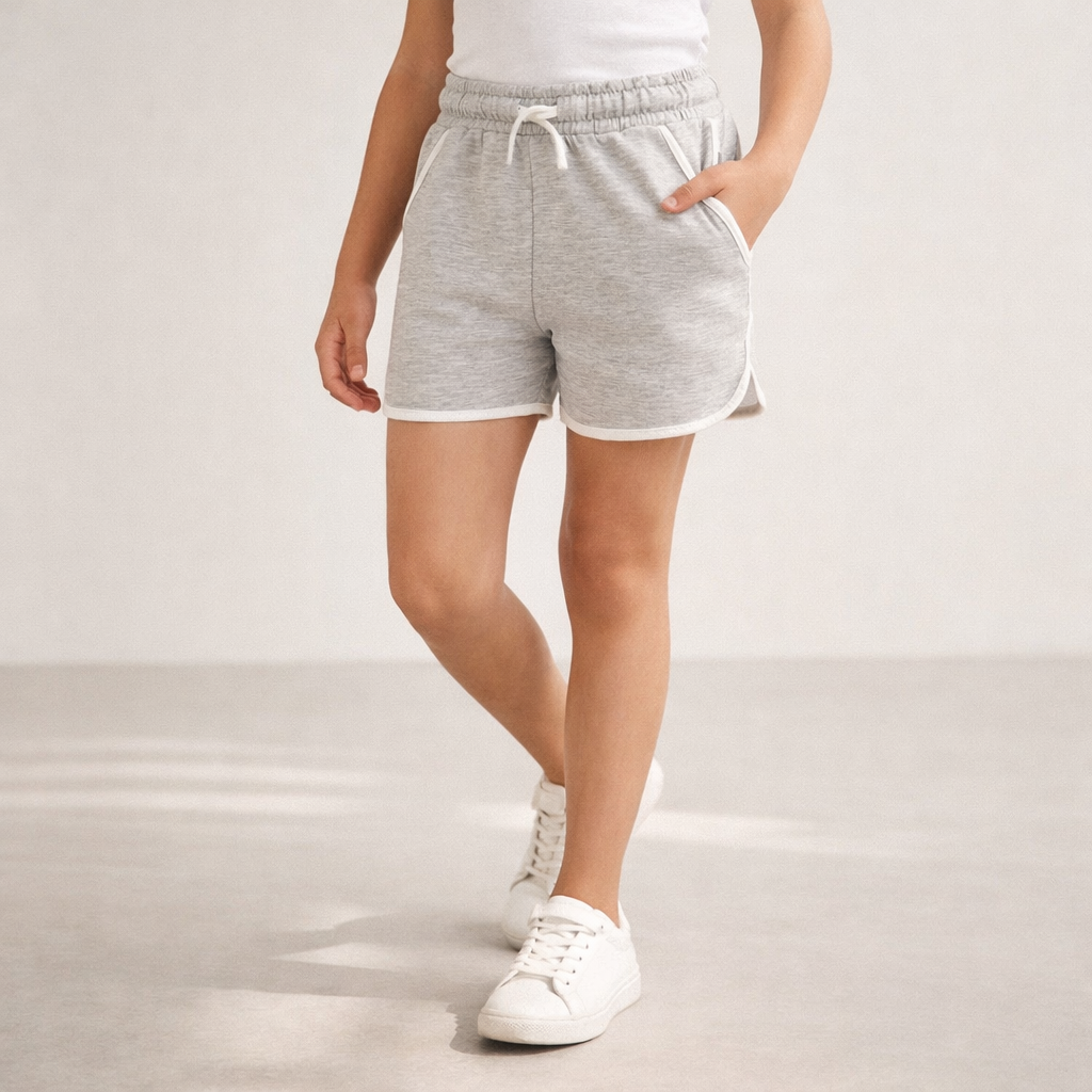 AI image for Grey Sweatshirt Shorts