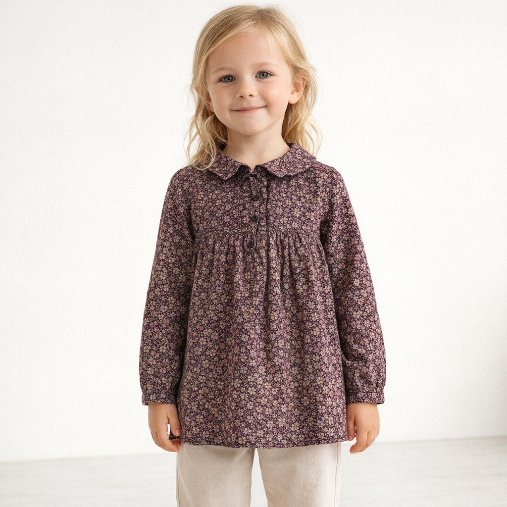 AI image for Floral Long Blouse