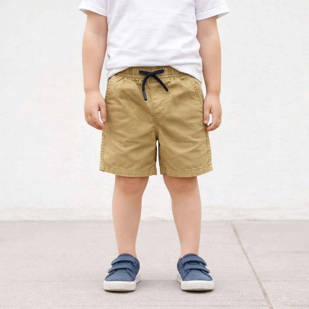 AI image for Tan Cotton Shorts