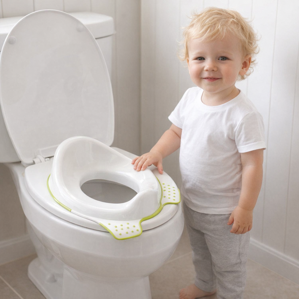 AI image for Light Green Toilet Training Seat
