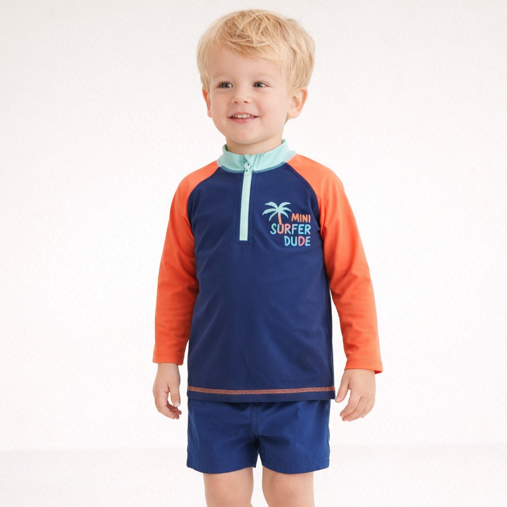AI image for Mini Surfer Dude Rash Vest