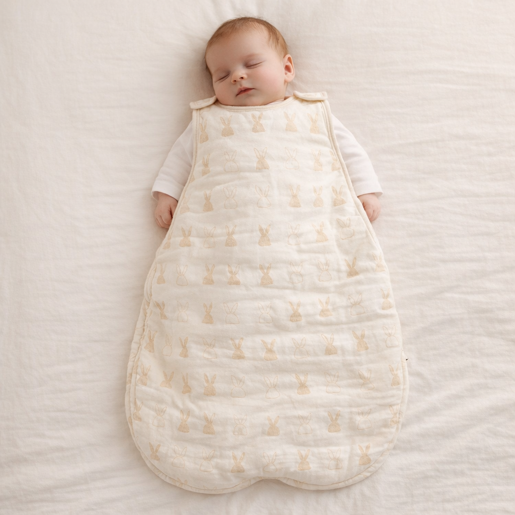 AI image for Neutral Bunny Sleeping Bag