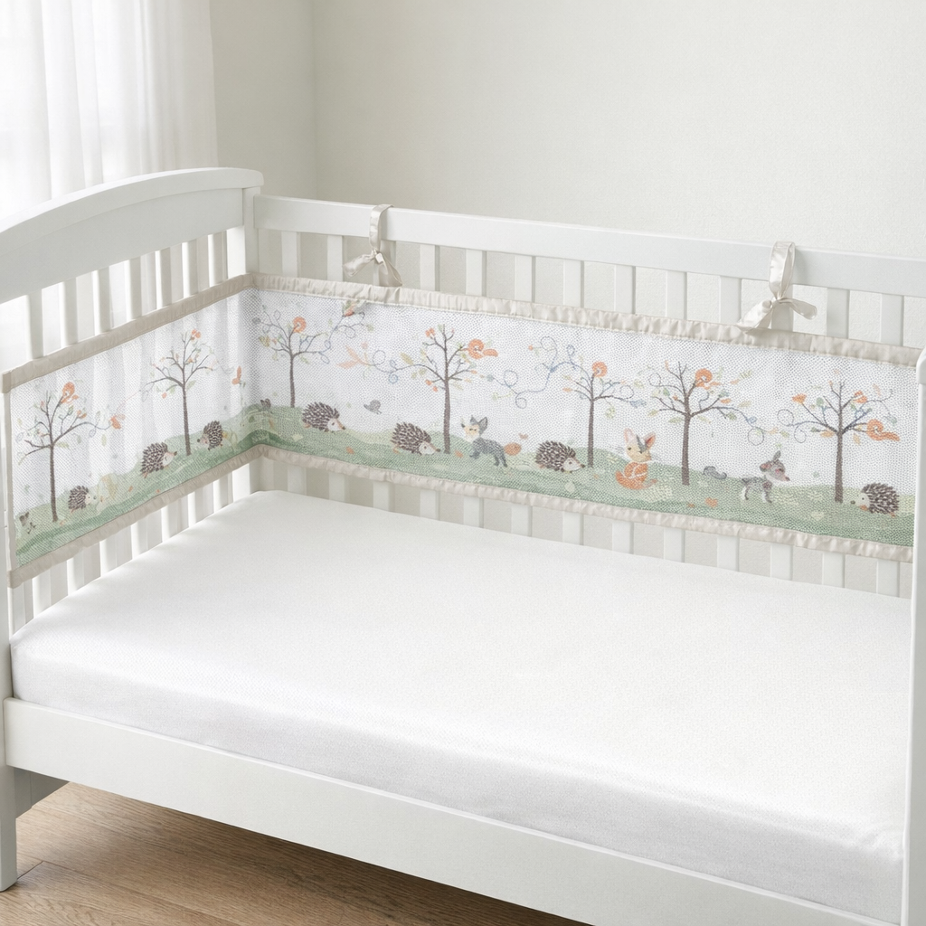 AI image for Woodland Walk Mesh Cot Liner