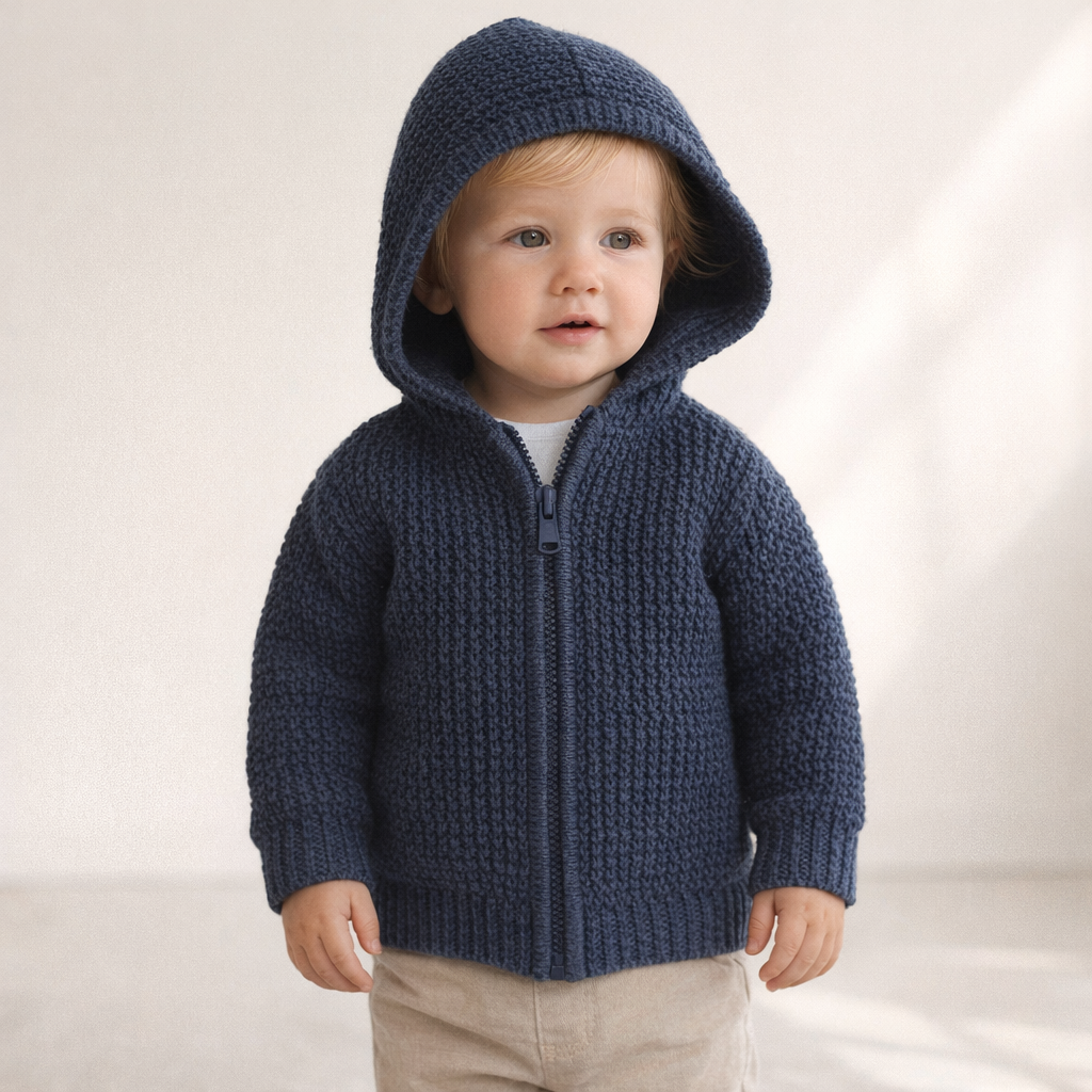 AI image for Zip Up Hooded Knit