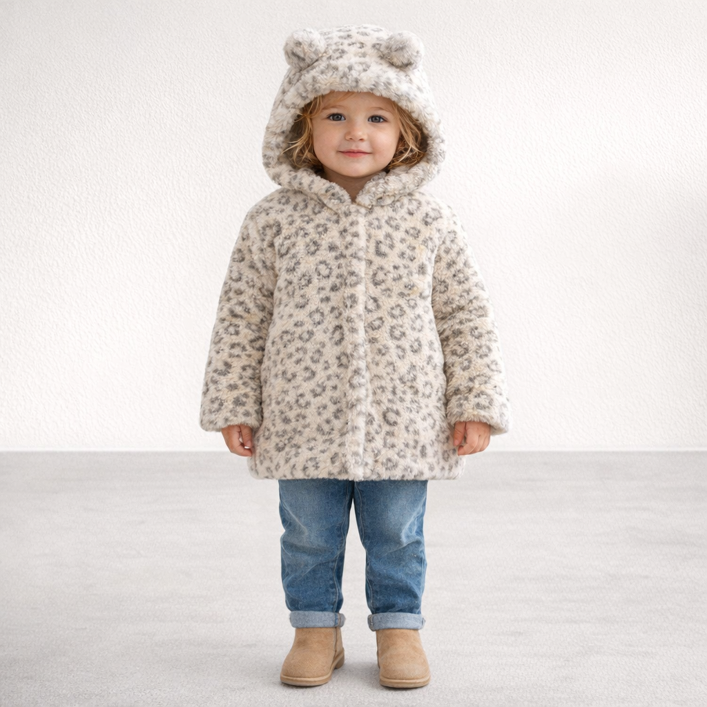 AI image for Fluffy Leopard Coat