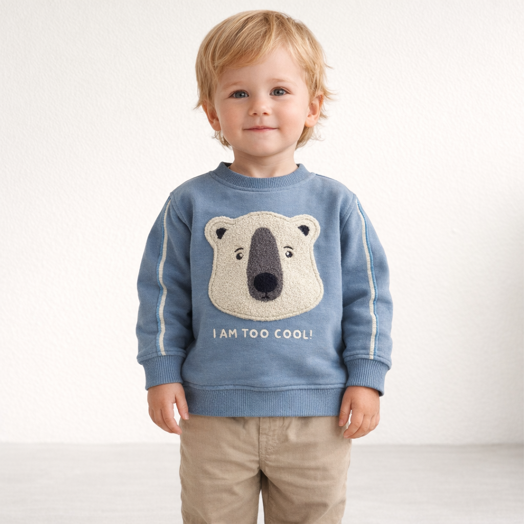 AI image for Too Cool Polar Bear Sweatshirt