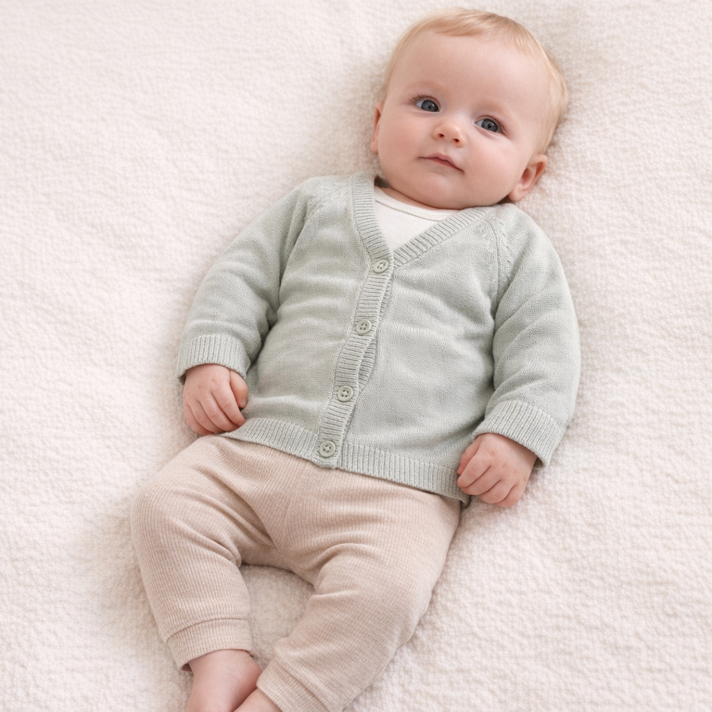 AI image for Pale Green Cardi