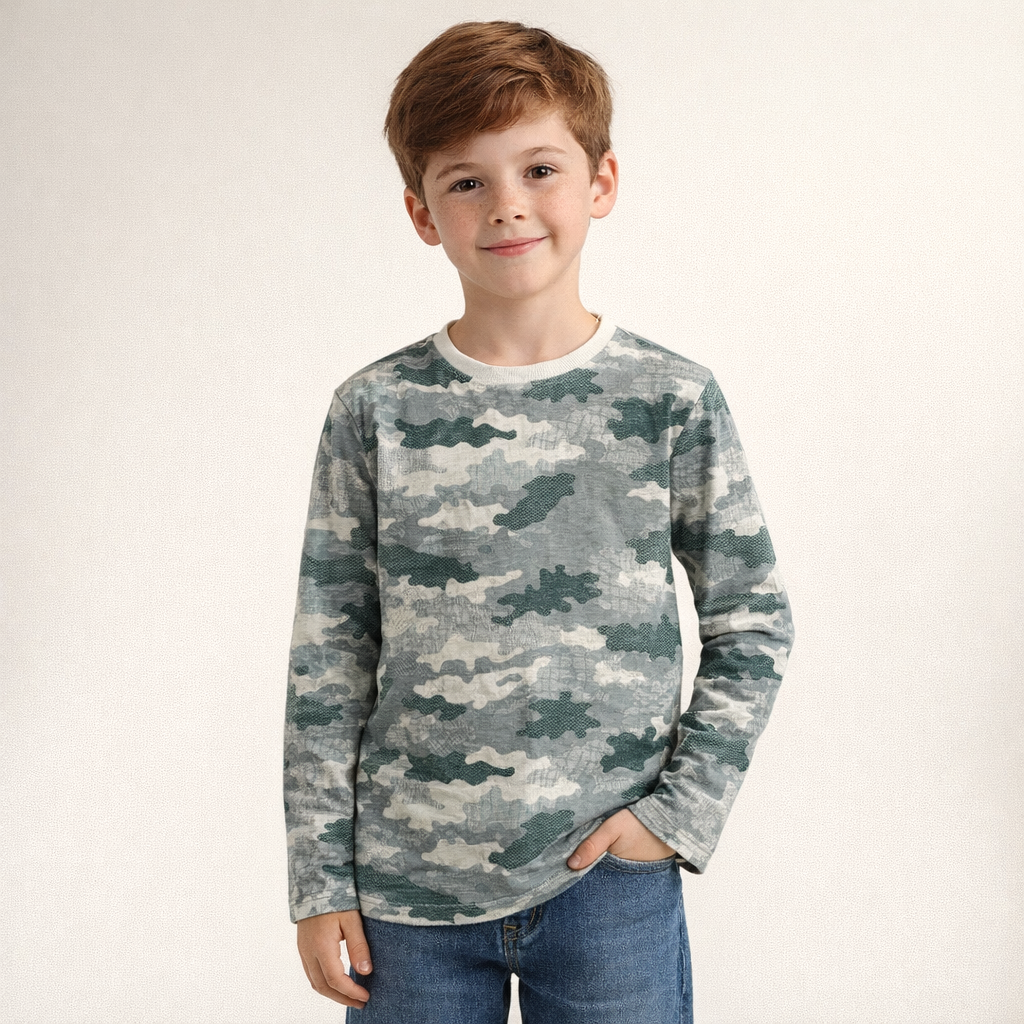 AI image for Green Camo Top