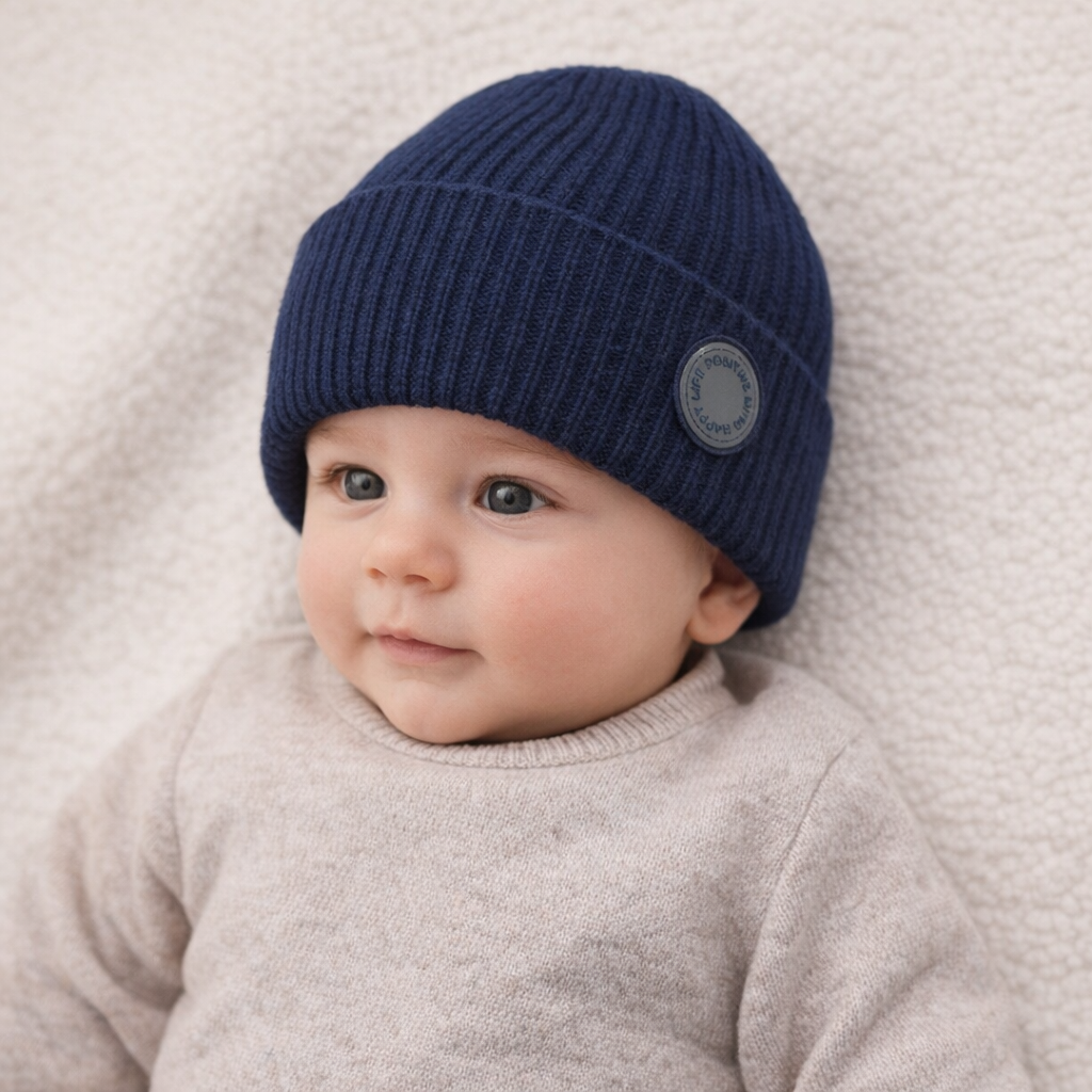 AI image for Navy Blue Beanie