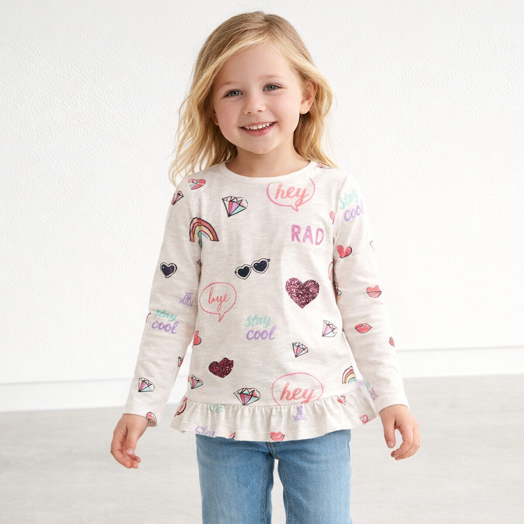 AI image for Stay Cool Sequin Frill Top