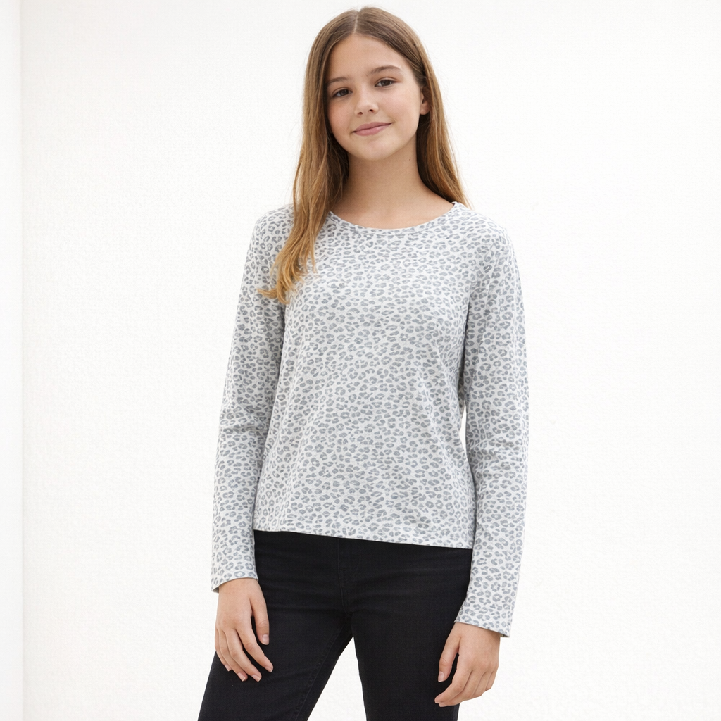 AI image for Leopard Print Long Sleeved Top