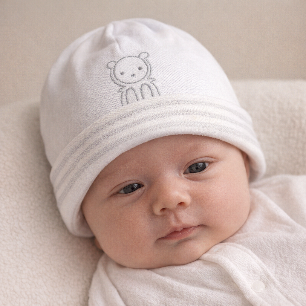 AI image for White Teddy Hat