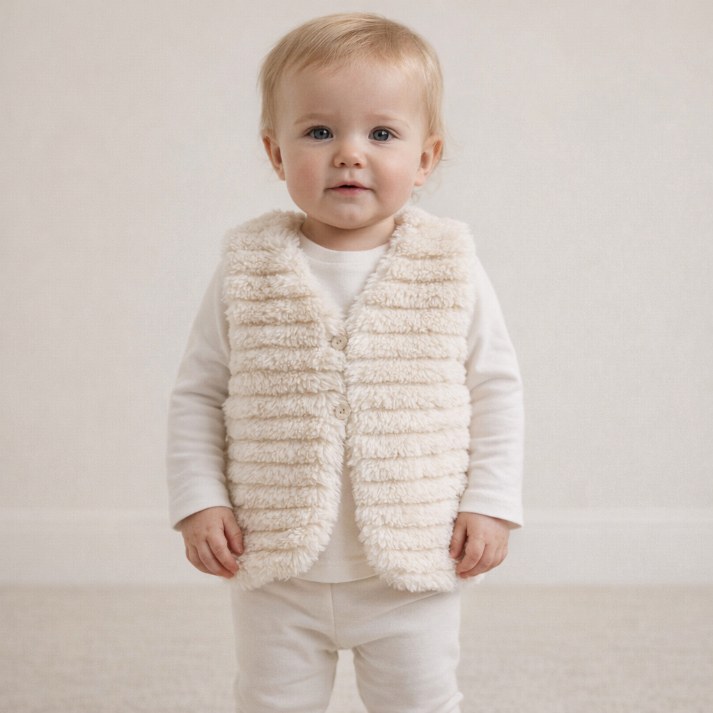 AI image for Fluffy Button Gilet