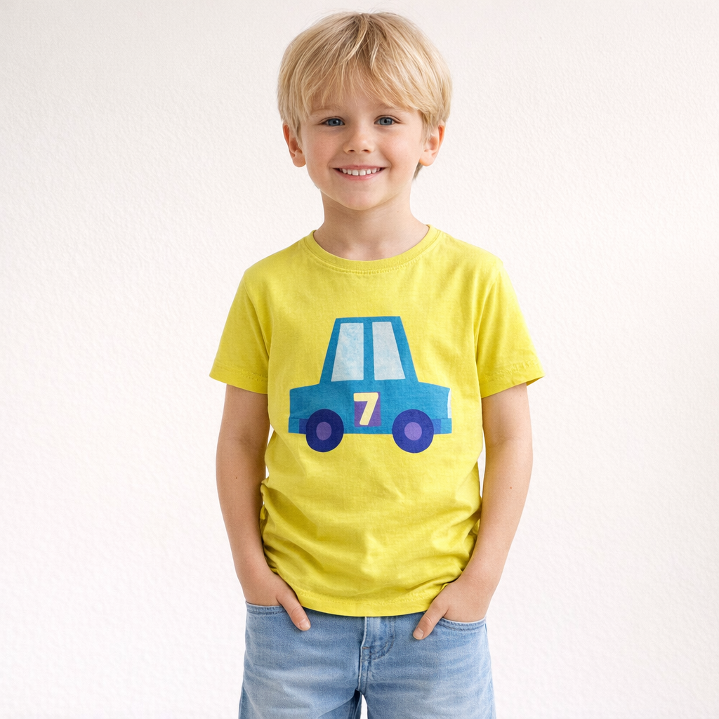 AI image for Age 7 Car Tee