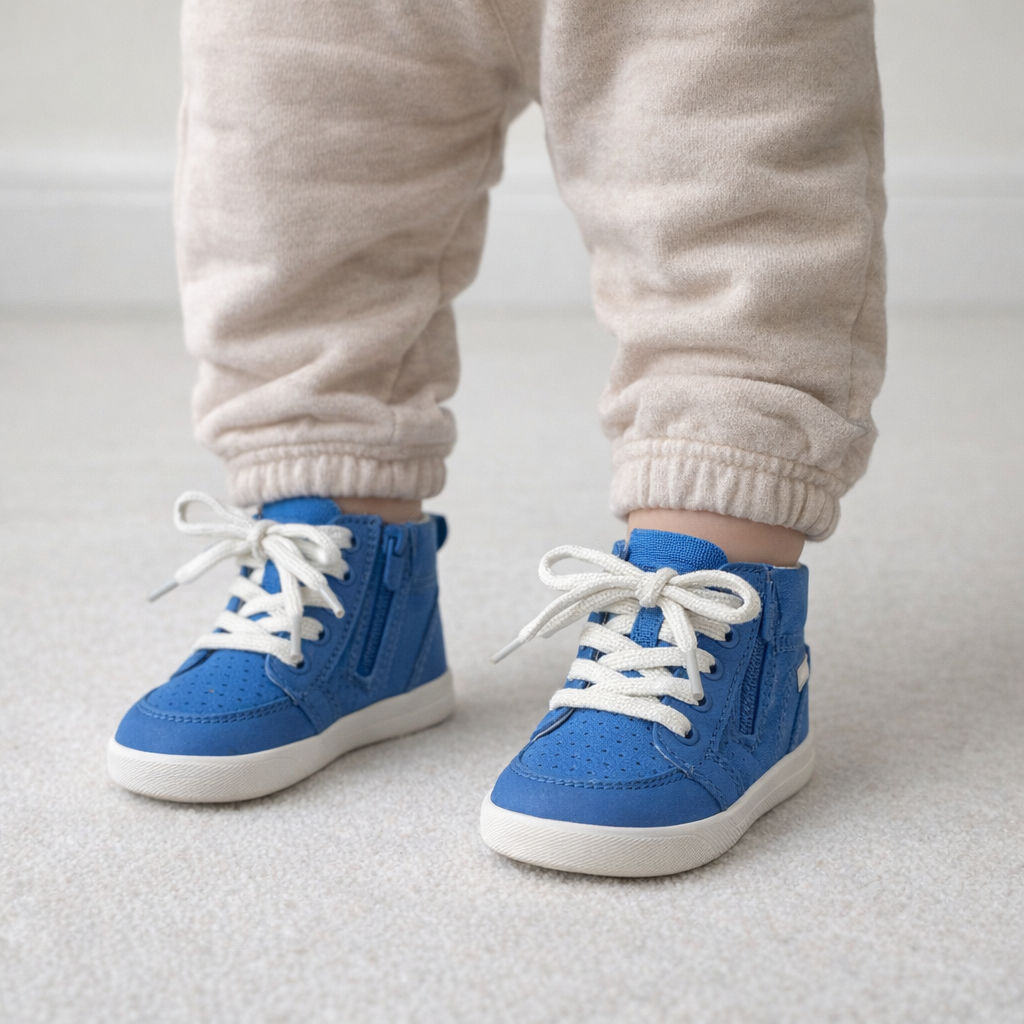 AI image for City Flake Blue Star Hightops