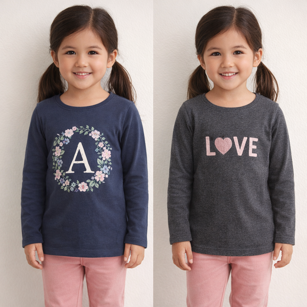 AI image for 2x Long Sleeved Tops