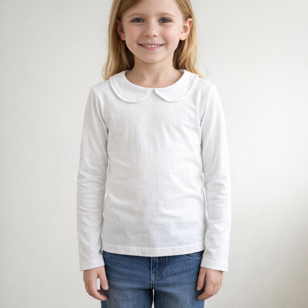 AI image for Collared Long Sleeve Top