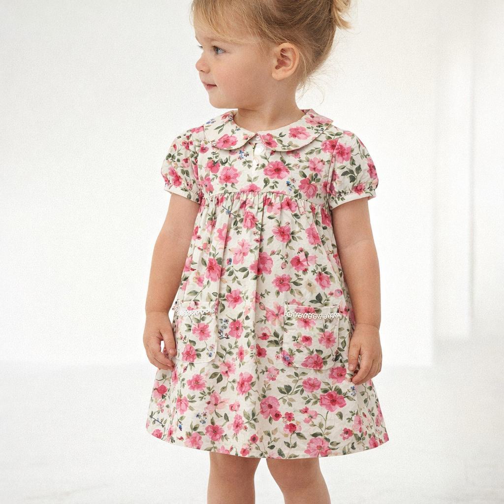 AI image for Floral Collared Dress