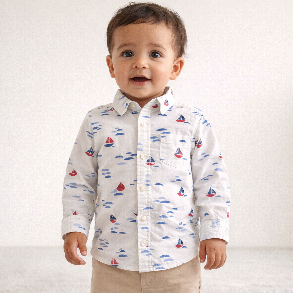 AI image for Sail Boat Cotton Shirt