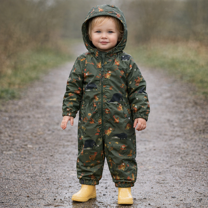 AI image for Woodland Fleece Lined Puddlesuit