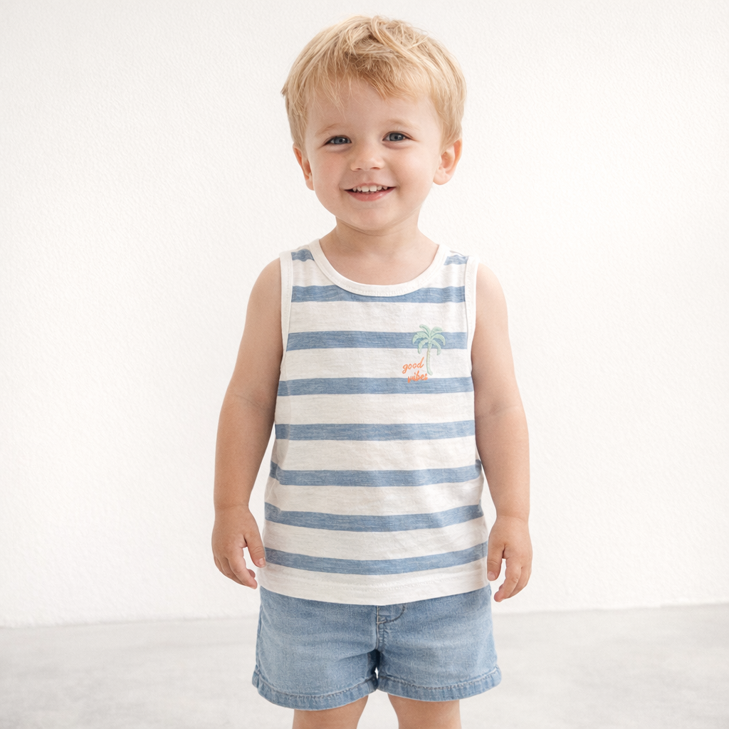 AI image for Good Vibes Summer Vest Top